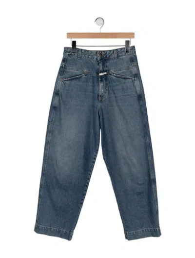 Pre-owned Closed High-rise Wide Leg Jeans In Blue