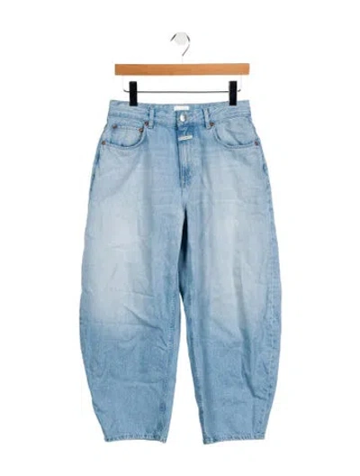 Pre-owned Closed High-rise Wide Leg Jeans In Blue