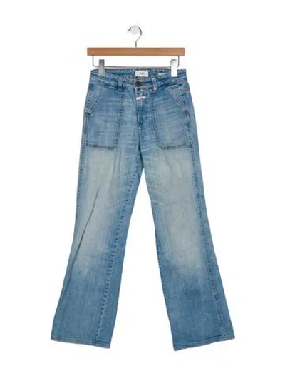 Pre-owned Closed High-rise Wide Leg Jeans In Blue