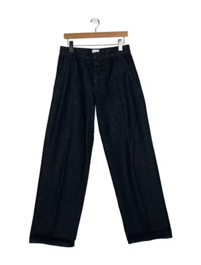 Pre-owned Closed High-rise Wide Leg Jeans In Blue
