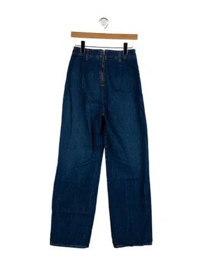Pre-owned Closed High-rise Wide Leg Jeans In Blue