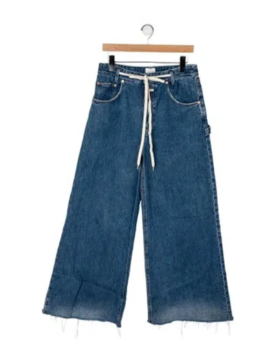 Pre-owned Closed High-rise Wide Leg Jeans In Blue