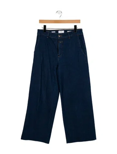 Pre-owned Closed High-rise Wide Leg Jeans In Blue