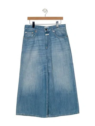 Pre-owned Closed High-rise Wide Leg Jeans In Blue