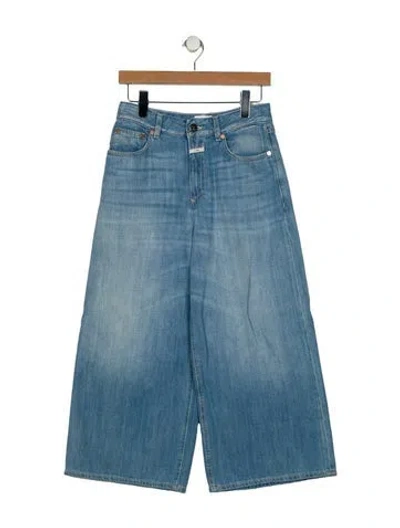 Pre-owned Closed High-rise Wide Leg Jeans In Blue