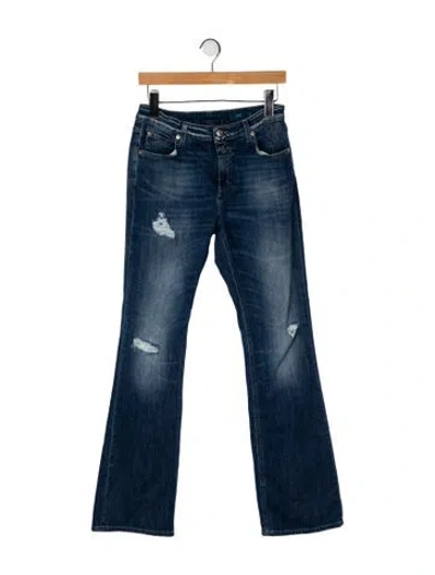Pre-owned Closed High-rise Wide Leg Jeans In Blue
