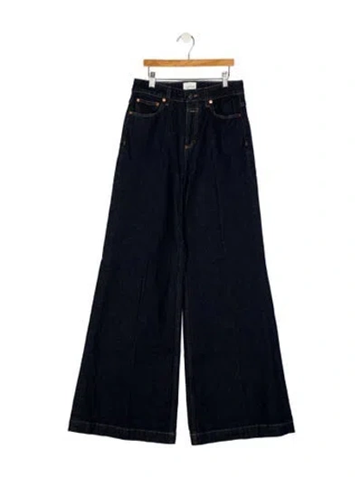 Pre-owned Closed High-rise Wide Leg Jeans In Blue