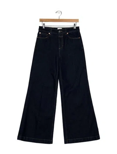Pre-owned Closed High-rise Wide Leg Jeans In Blue