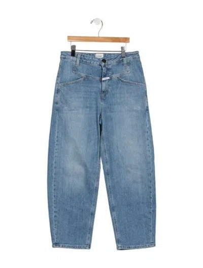 Pre-owned Closed High-rise Wide Leg Jeans In Blue