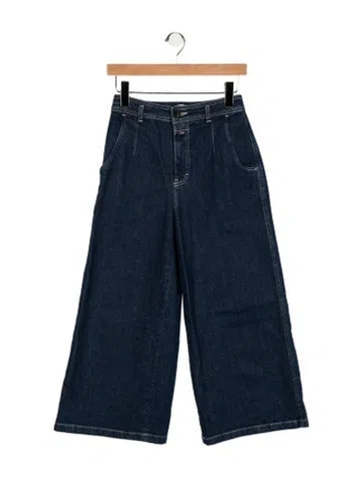 Pre-owned Closed High-rise Wide Leg Jeans In Blue