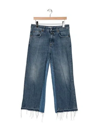 Pre-owned Closed High-rise Wide Leg Jeans In Blue