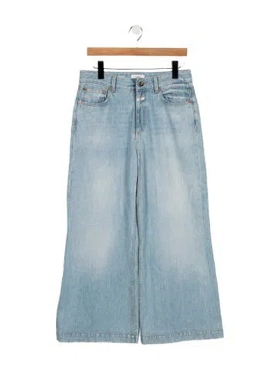 Pre-owned Closed High-rise Wide Leg Jeans In Blue