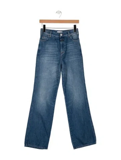 Pre-owned Closed High-rise Wide Leg Jeans In Blue