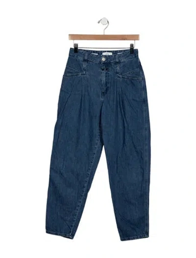 Pre-owned Closed High-rise Wide Leg Jeans In Blue