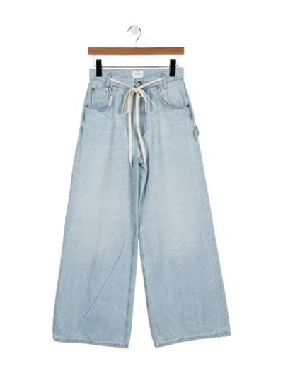Pre-owned Closed High-rise Wide Leg Jeans In Blue
