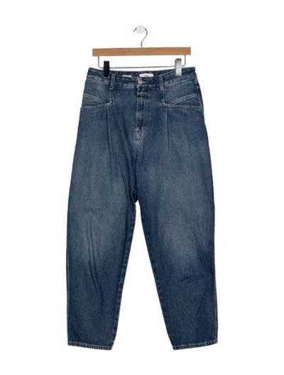 Pre-owned Closed High-rise Wide Leg Jeans In Blue