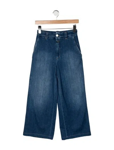 Pre-owned Closed High-rise Wide Leg Jeans In Blue