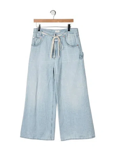Pre-owned Closed High-rise Wide Leg Jeans In Blue