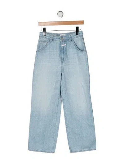 Pre-owned Closed High-rise Wide Leg Jeans In Blue