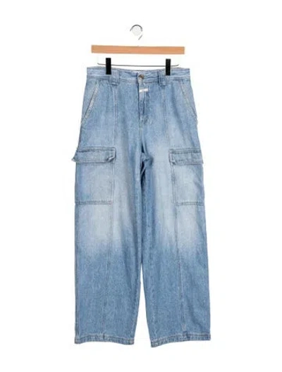Pre-owned Closed High-rise Wide Leg Jeans In Blue