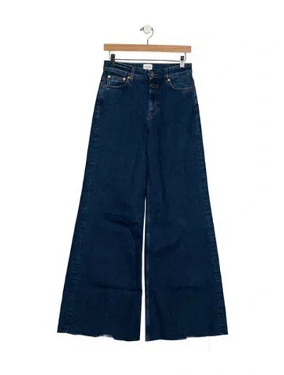 Pre-owned Closed High-rise Wide Leg Jeans In Blue