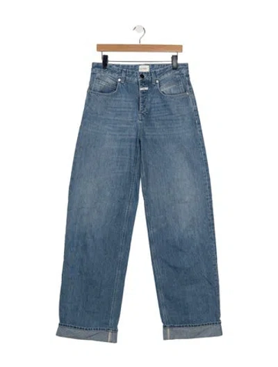 Pre-owned Closed High-rise Wide Leg Jeans In Blue