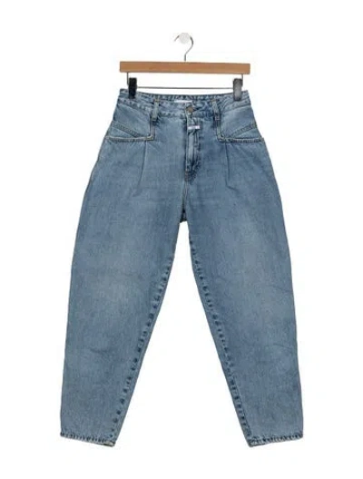 Pre-owned Closed High-rise Wide Leg Jeans In Blue