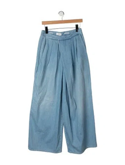 Pre-owned Closed High-rise Wide Leg Jeans In Blue