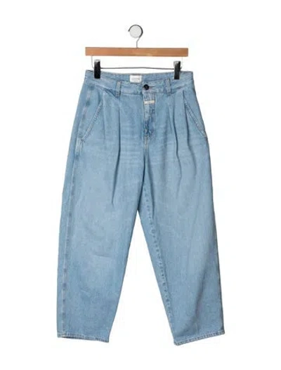 Pre-owned Closed High-rise Wide Leg Jeans In Blue