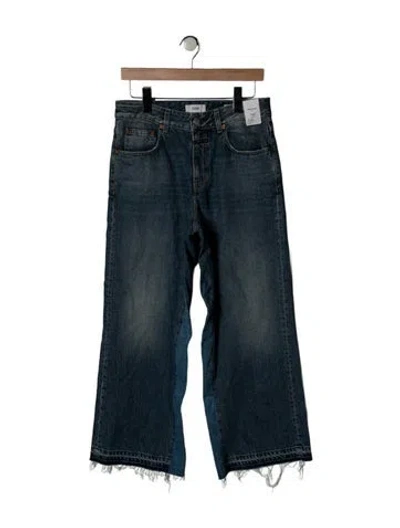 Pre-owned Closed High-rise Wide Leg Jeans In Blue