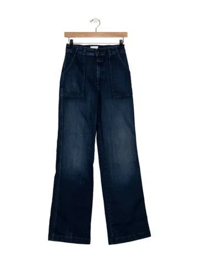 Pre-owned Closed High-rise Wide Leg Jeans In Blue