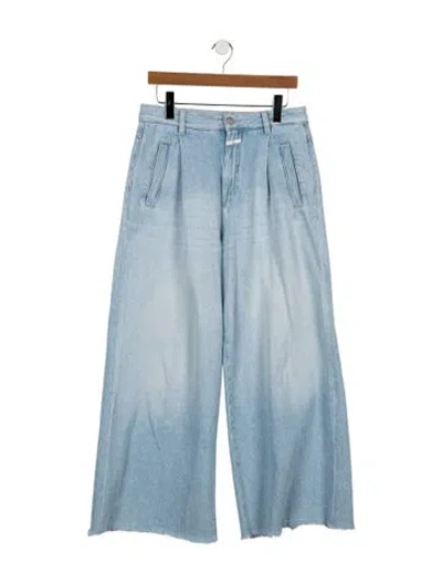 Pre-owned Closed High-rise Wide Leg Jeans In Blue