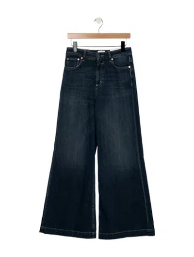 Pre-owned Closed High-rise Wide Leg Jeans In Blue