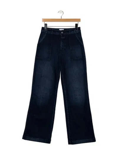 Pre-owned Closed High-rise Wide Leg Jeans In Blue