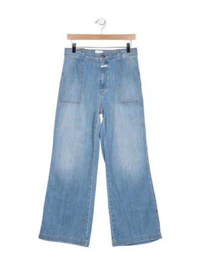 Pre-owned Closed High-rise Wide Leg Jeans In Blue