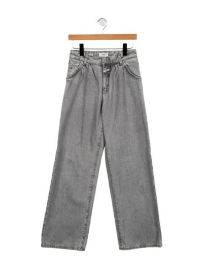 Pre-owned Closed High-rise Wide Leg Jeans In Gray