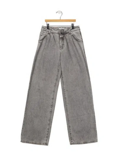 Pre-owned Closed High-rise Wide Leg Jeans In Grey