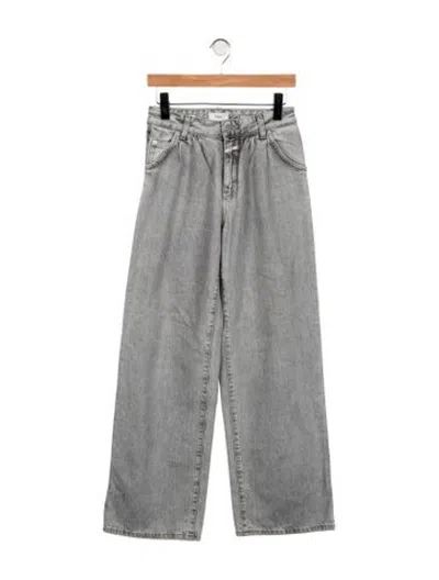 Pre-owned Closed High-rise Wide Leg Jeans In Grey