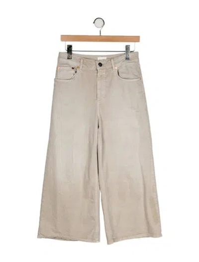 Pre-owned Closed High-rise Wide Leg Jeans In Neutral