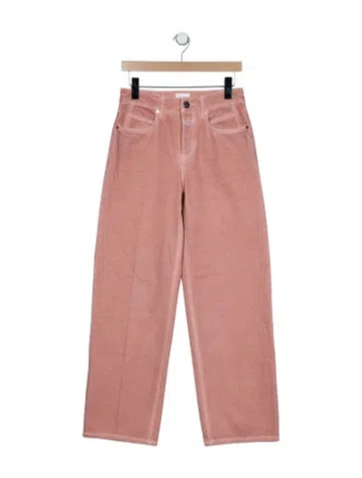 Pre-owned Closed High-rise Wide Leg Jeans In Pink