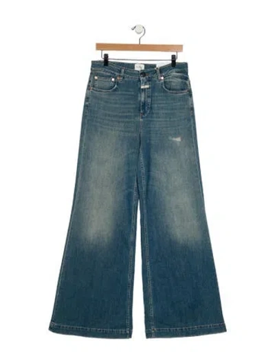Pre-owned Closed High-rise Wide Leg Jeans W/ Tags In Blue