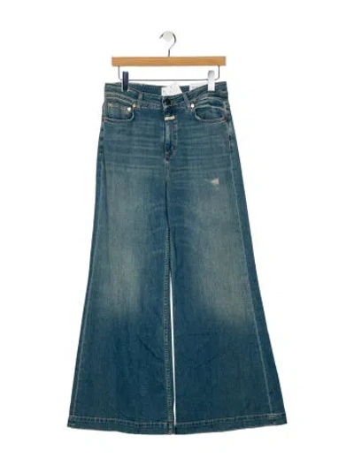 Pre-owned Closed High-rise Wide Leg Jeans W/ Tags In Blue