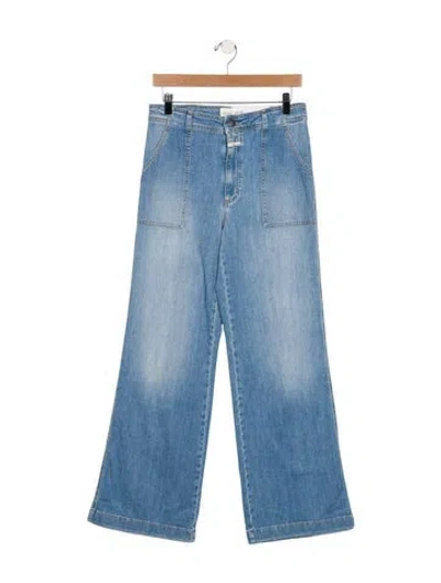 Pre-owned Closed High-rise Wide Leg Jeans W/ Tags In Blue