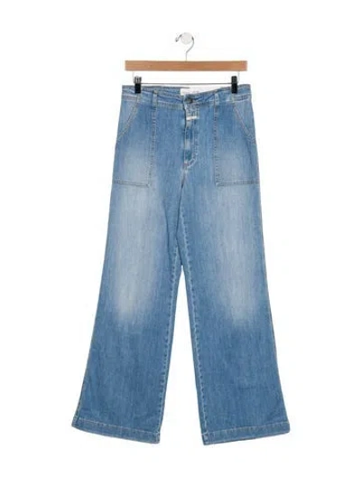 Pre-owned Closed High-rise Wide Leg Jeans W/ Tags In Blue