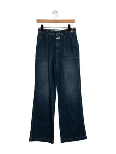Pre-owned Closed High-rise Wide Leg Jeans W/ Tags In Blue
