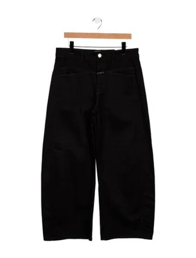 Pre-owned Closed High-rise Wide Leg Jeans In White