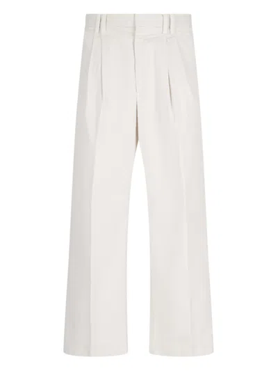 Closed 'hobart Wide' Trousers In White