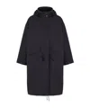 Closed Cotton And Nylon Parka Coat In Blue