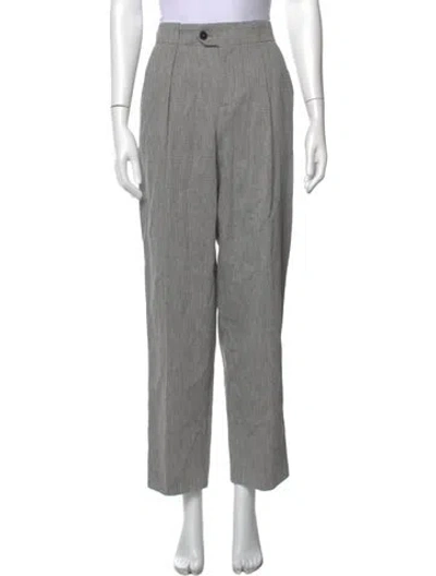 Pre-owned Closed Houndstooth Print Straight Leg Pants W/ Tags In Black