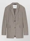 Closed Houndstooth Wool Blazer Single Breasted In Neutral